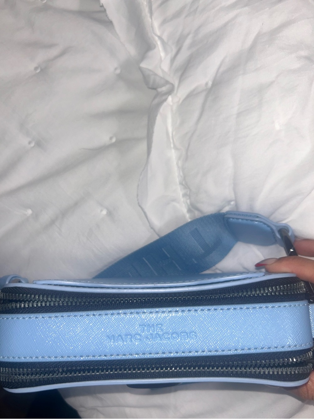 Marc Jacob’s Saffiano Small Snapshot Camera Bag Dreamy Blue - Picture 5 of 5